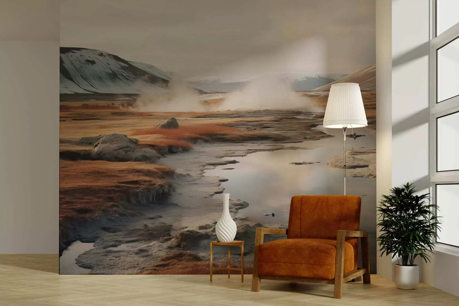 murales de pared Valle fluvial w05365