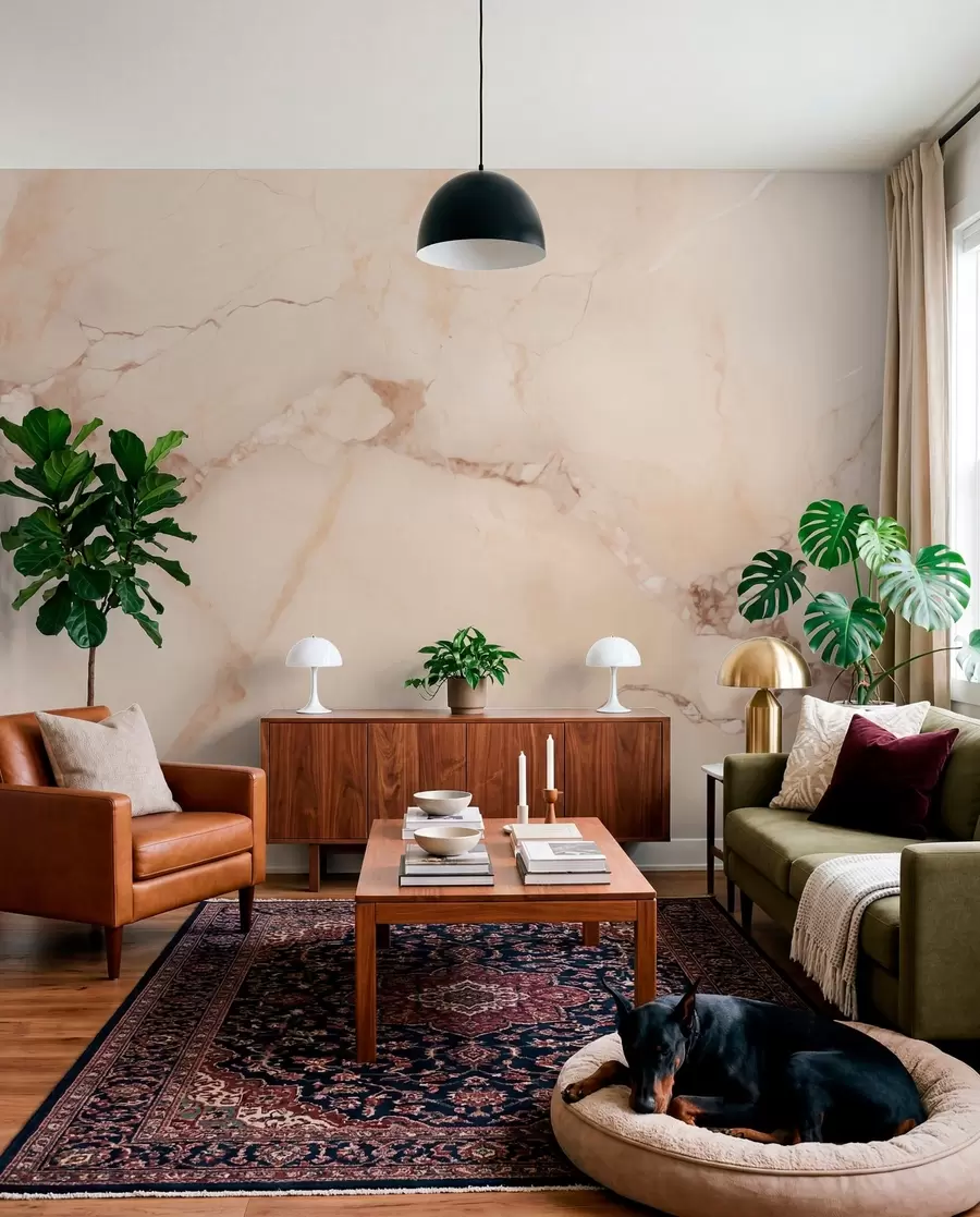 murales de pared Efecto mármol w05348