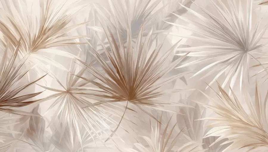 murales de pared Bragea, hojas puntiagudas w05405