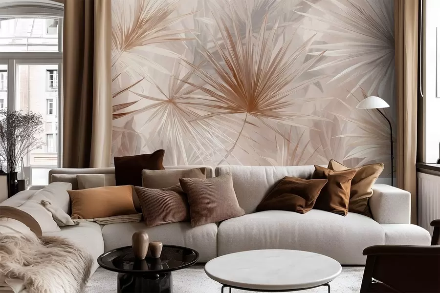 murales de pared Bragea, hojas puntiagudas w05405