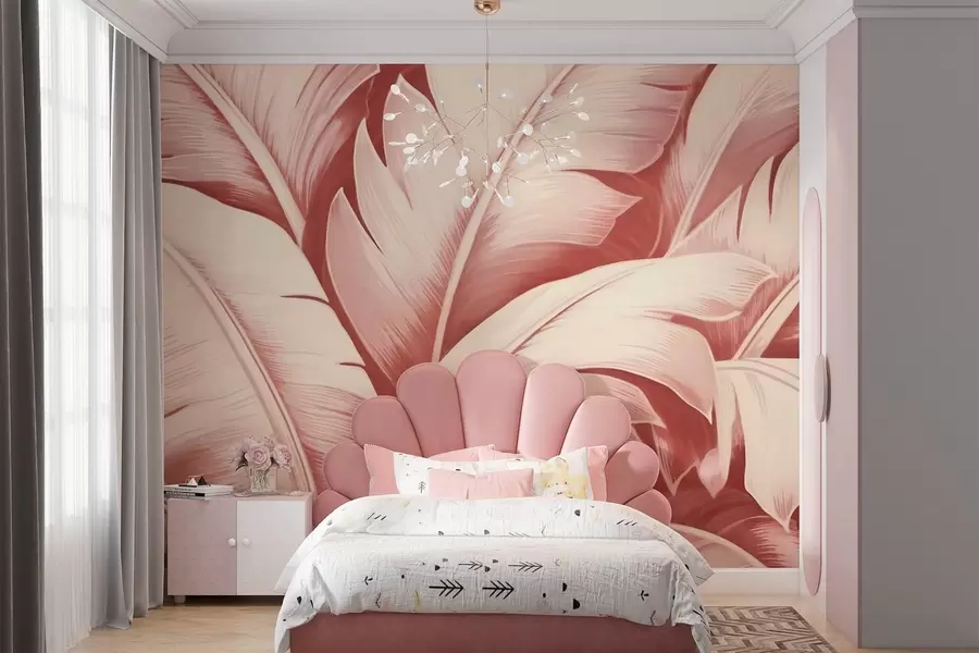 murales de pared Hojas grandes de plátano w04991v1