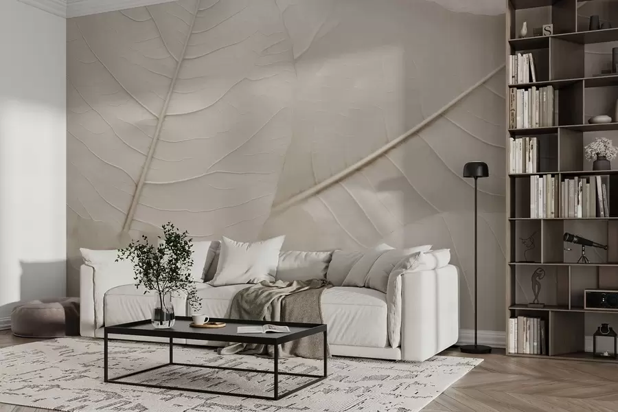 murales de pared Hoja elegante w05328