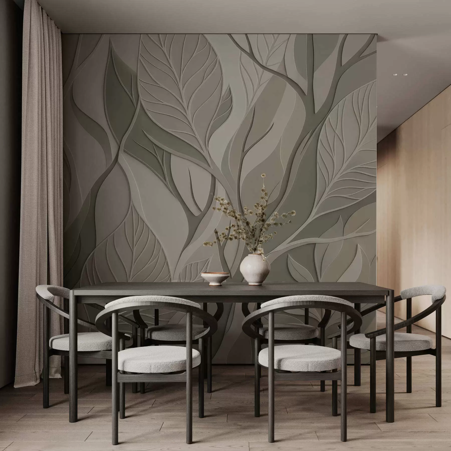 murales de pared Hojas entrecruzadas w05448