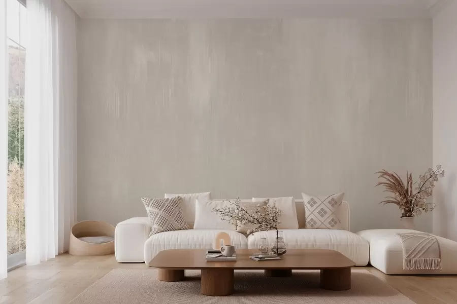 murales de pared Fondo beige claro con una sutil textura vertical w05121