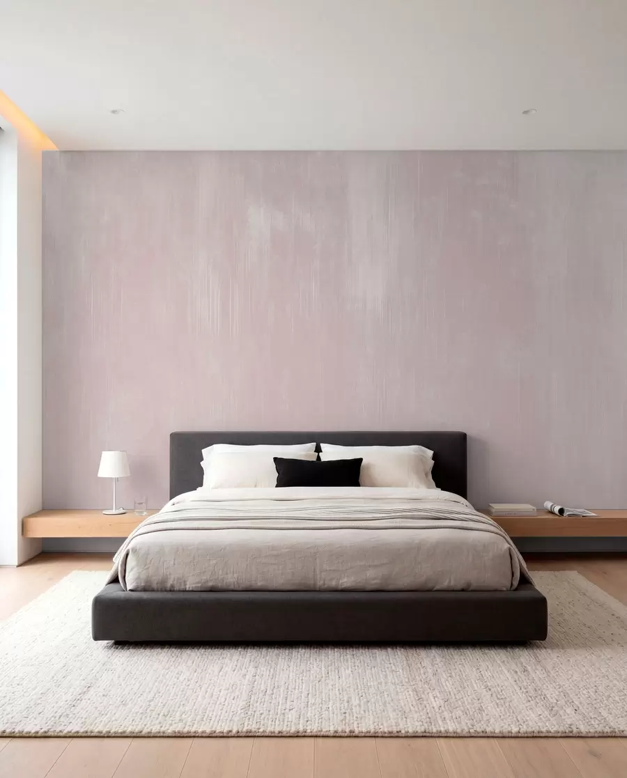 murales de pared Fondo rosa suave con una delicada textura vertical w05121v2