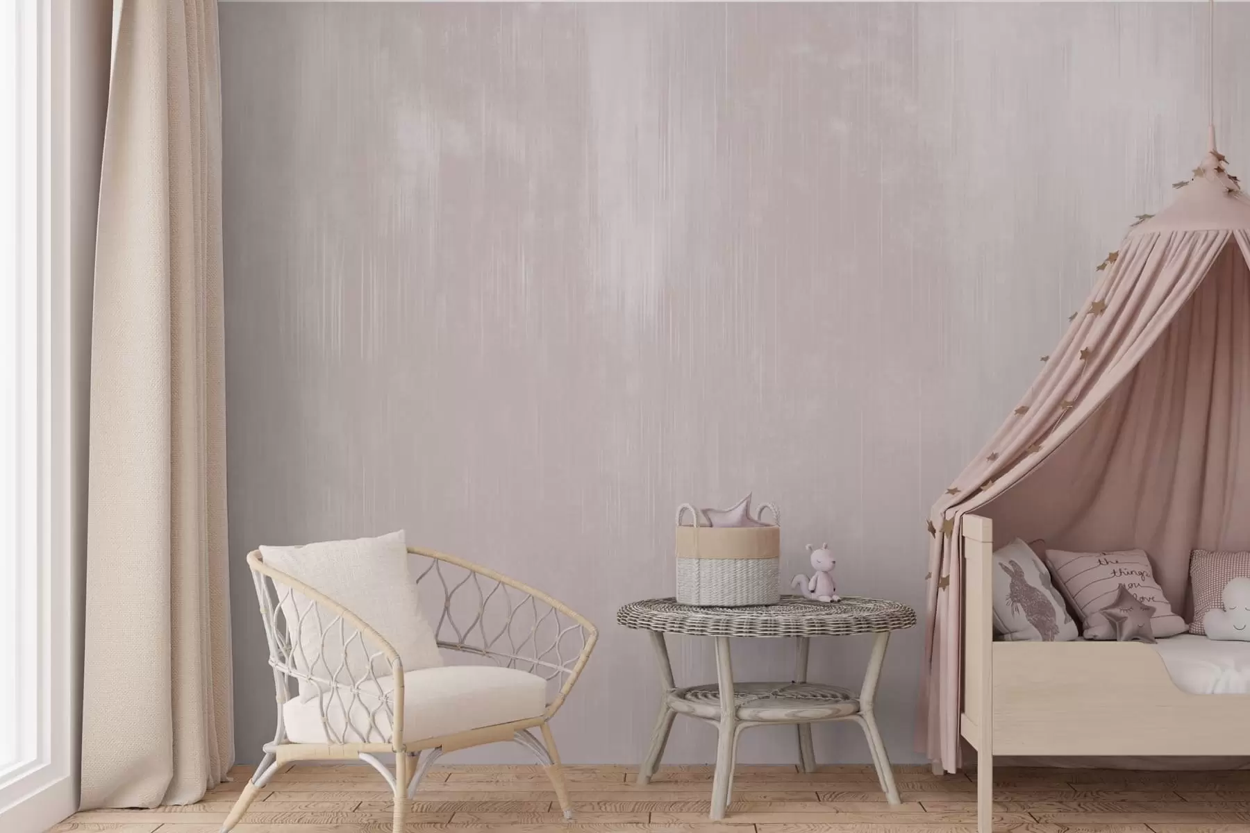 murales de pared Fondo rosa suave con una delicada textura vertical w05121v2
