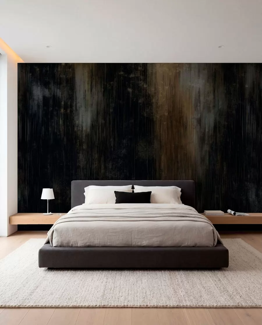 murales de pared Fondo abstracto oscuro con rayas verticales w05121v5