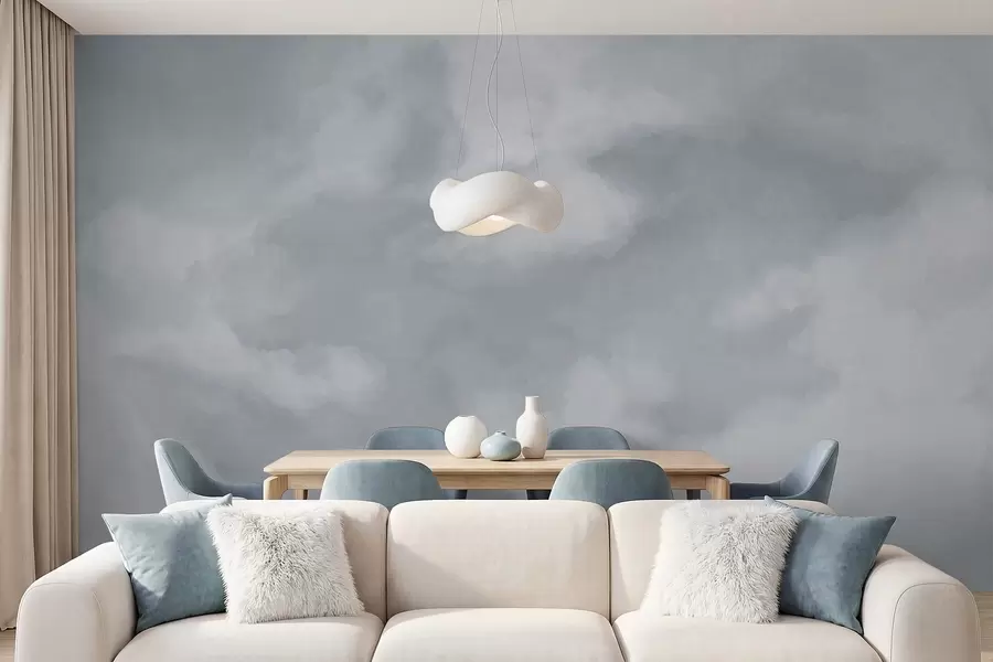 murales de pared Fondo difuminado y suave en tonos gris claro w05426v1