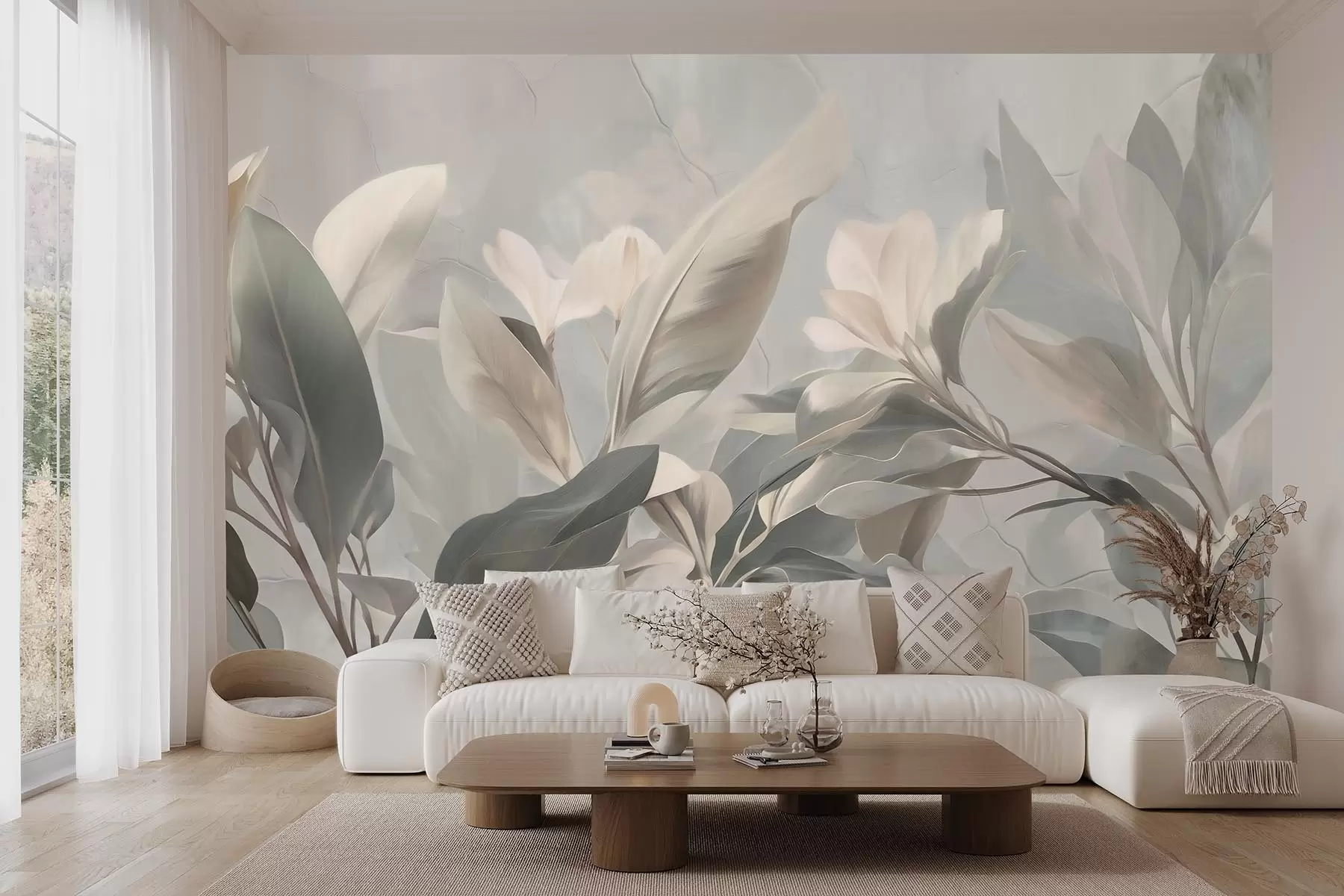 murales de pared Ternura tropical w09693