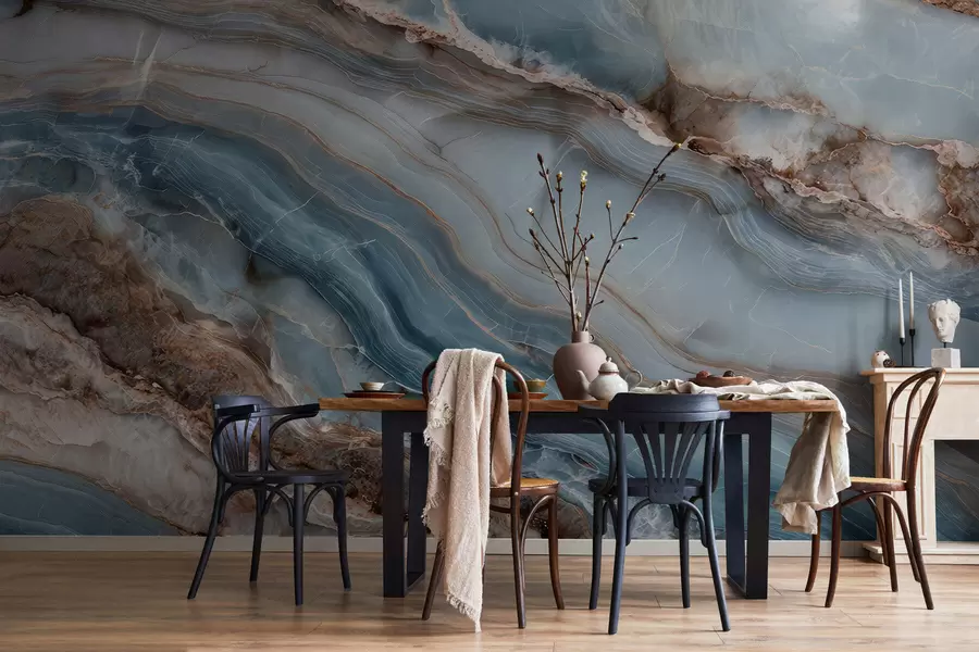 murales de pared Ondas de mármol w05488