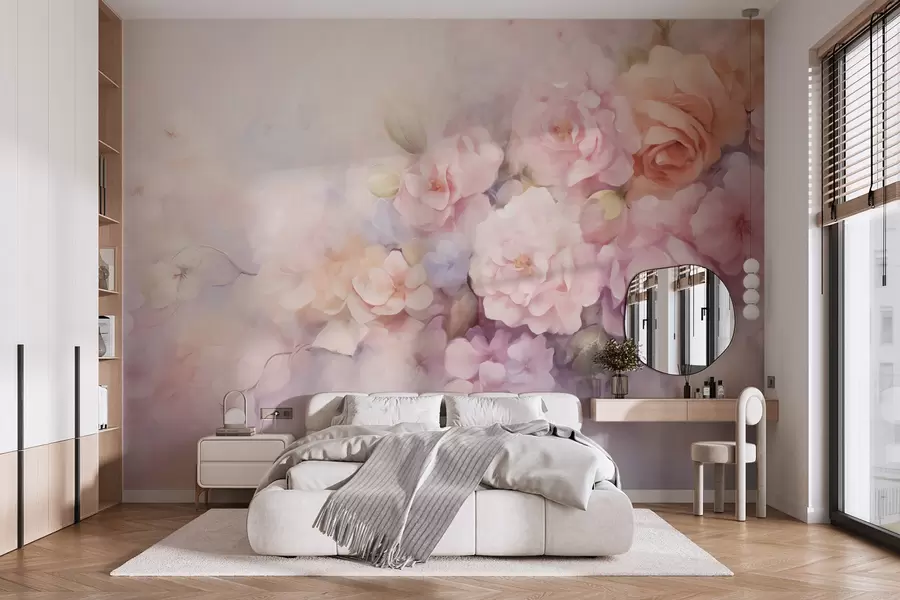 murales de pared Flores delicadas w09599