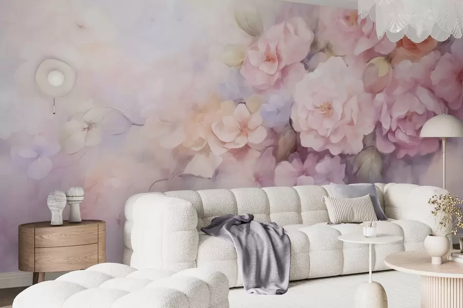 murales de pared Flores delicadas w09599
