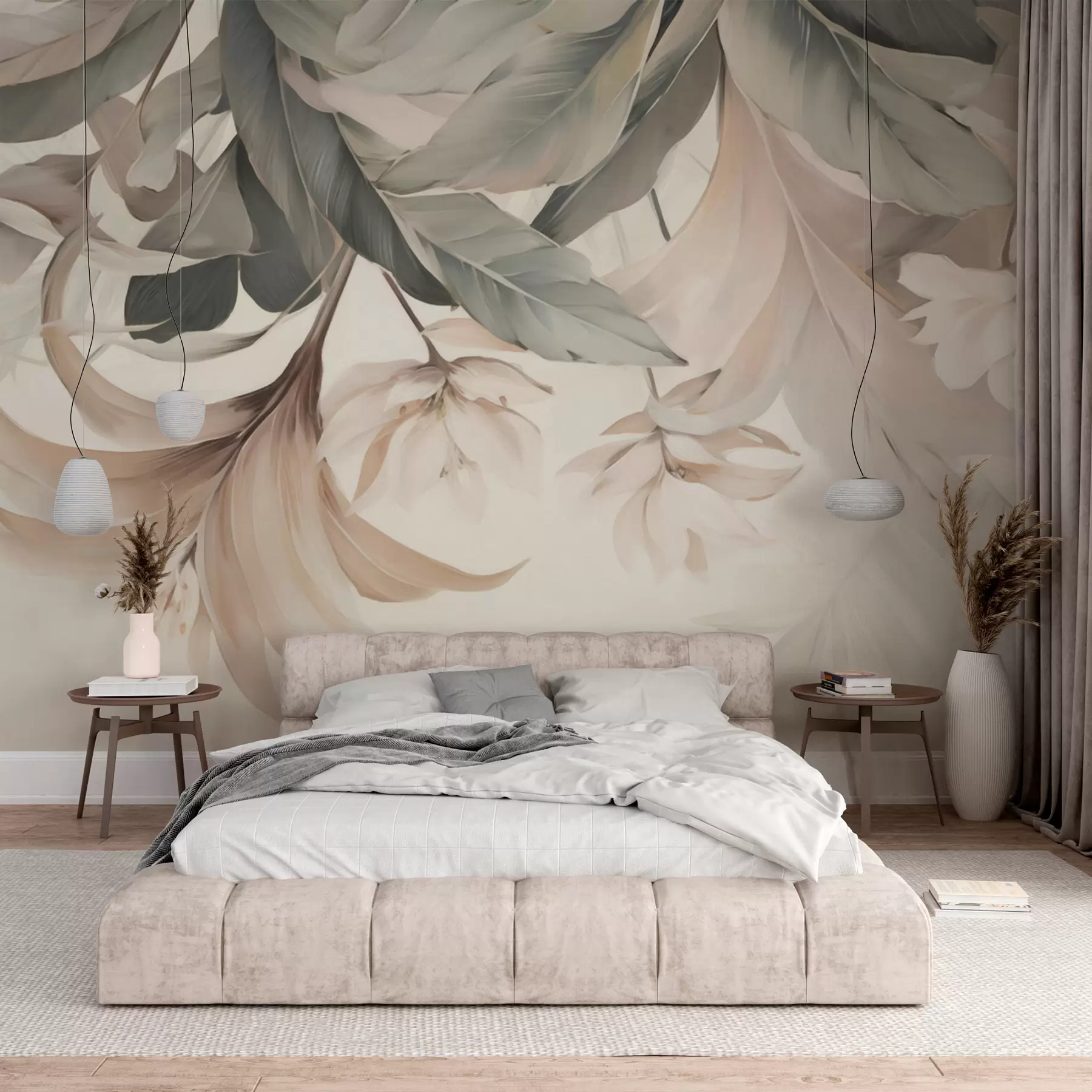murales de pared Flores exóticas w05376