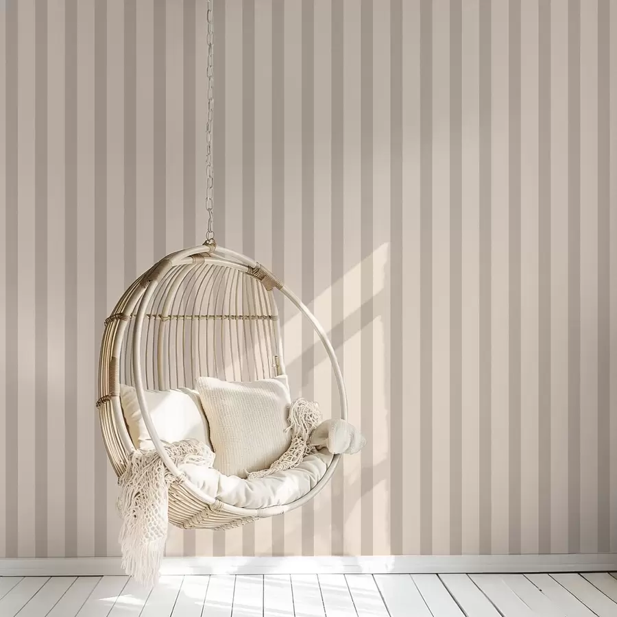 murales de pared Rayas verticales en color beige claro a01180v5