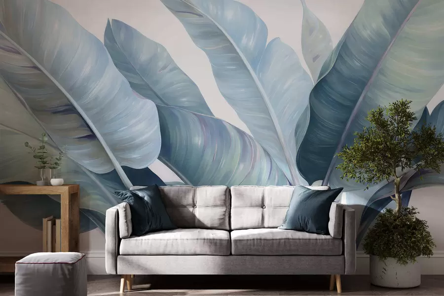 murales de pared Hojas grandes de plátano w05499v1