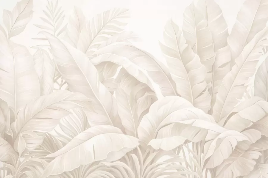 murales de pared Hojas tropicales vintage w05518
