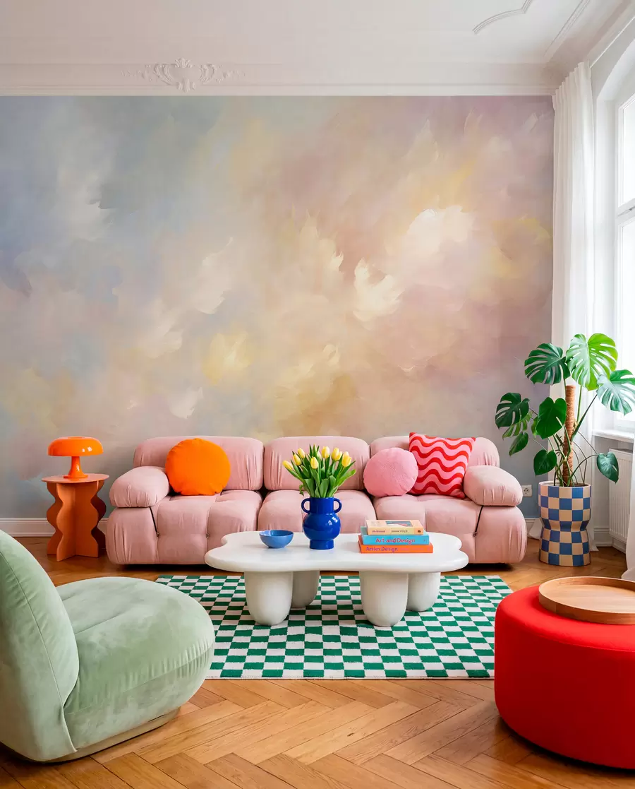 murales de pared Textura del color w05522