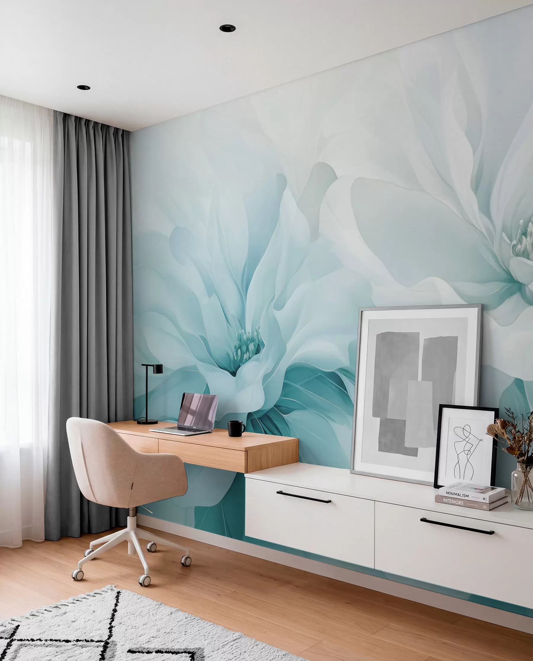 murales de pared Pétalos etéreos w05580v2