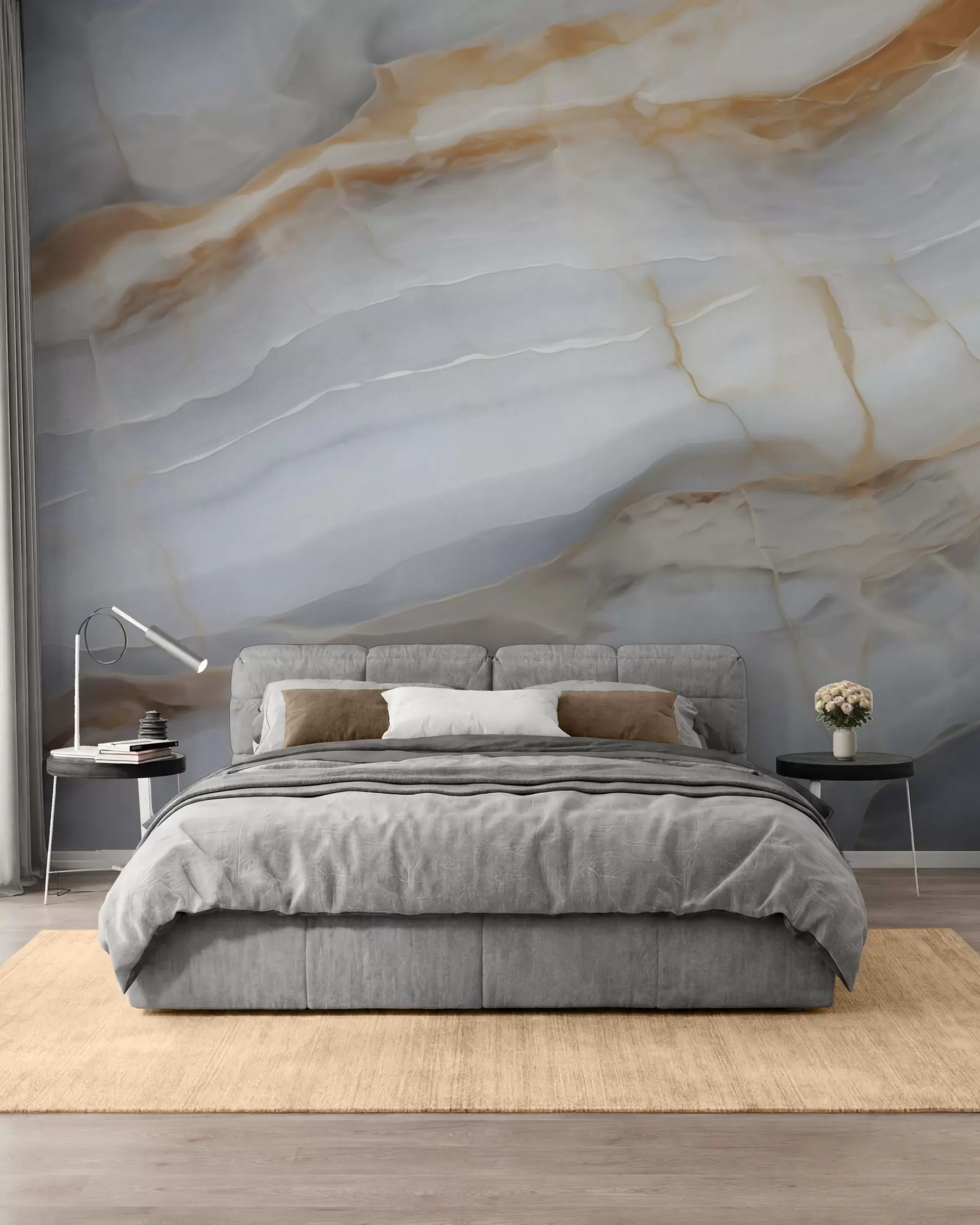 murales de pared Imitación de un patrón abstracto con textura de mármol w05590