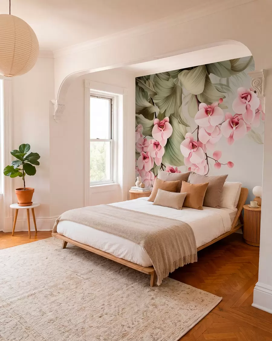 murales de pared Orquídeas, plantas colgantes w05619
