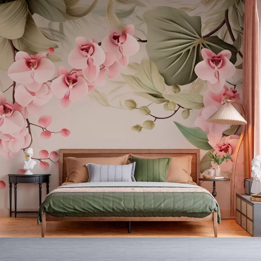 murales de pared Orquídeas, plantas colgantes w05619