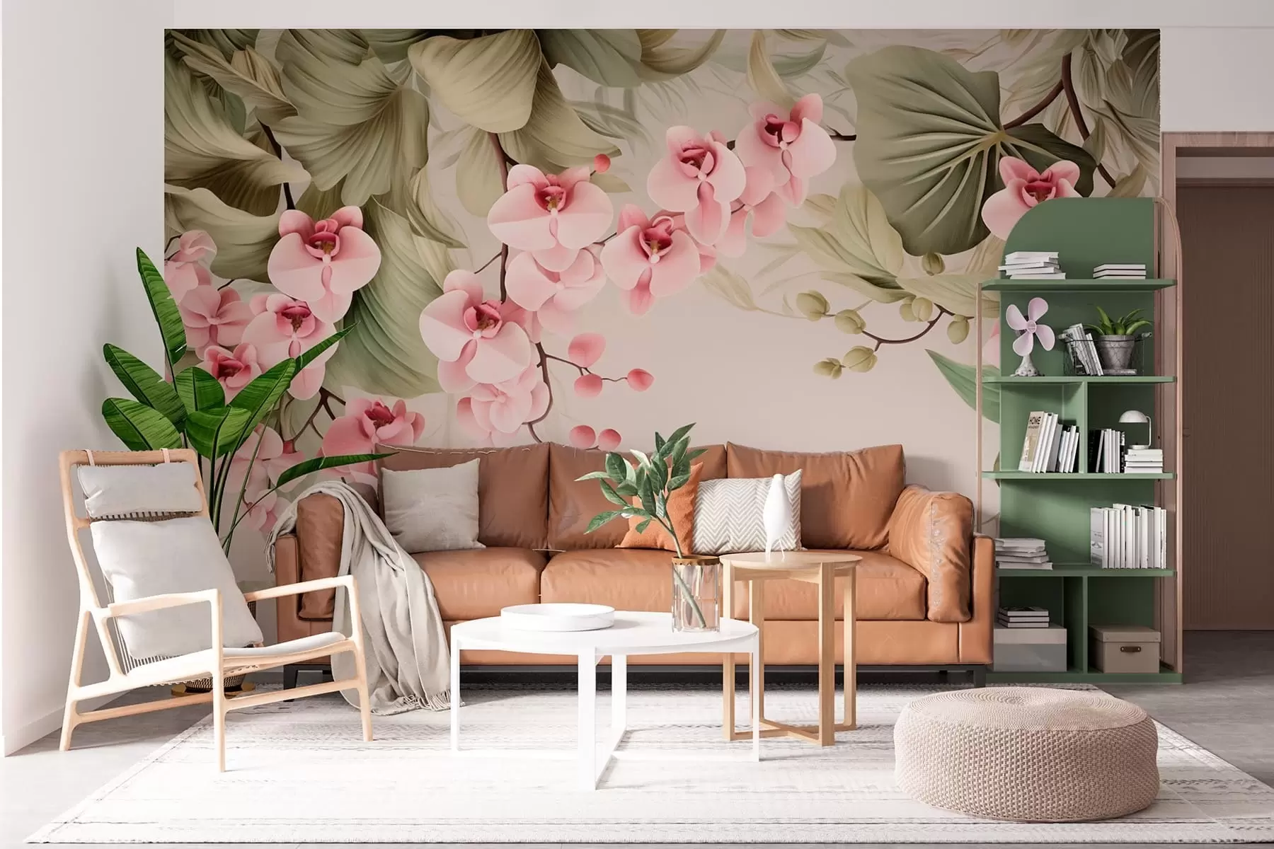 murales de pared Orquídeas, plantas colgantes w05619