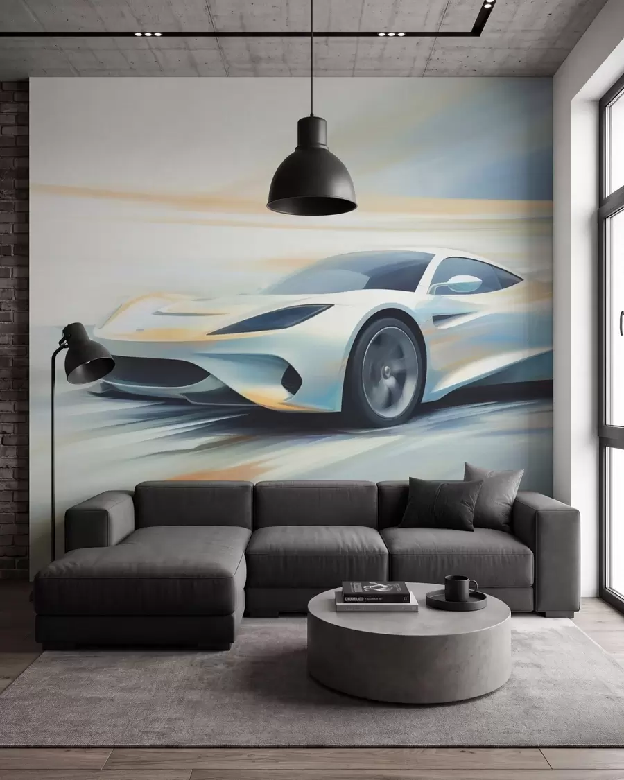 murales de pared Coche abstracto w05636