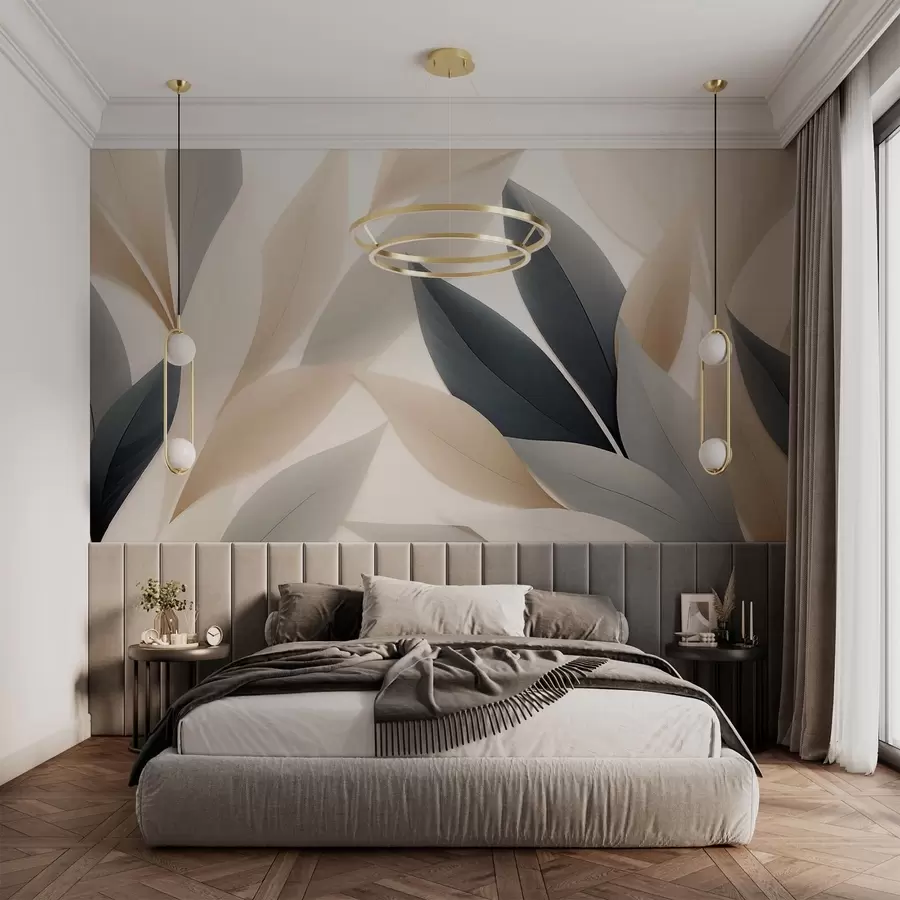 murales de pared Hojas puntiagudas w05203