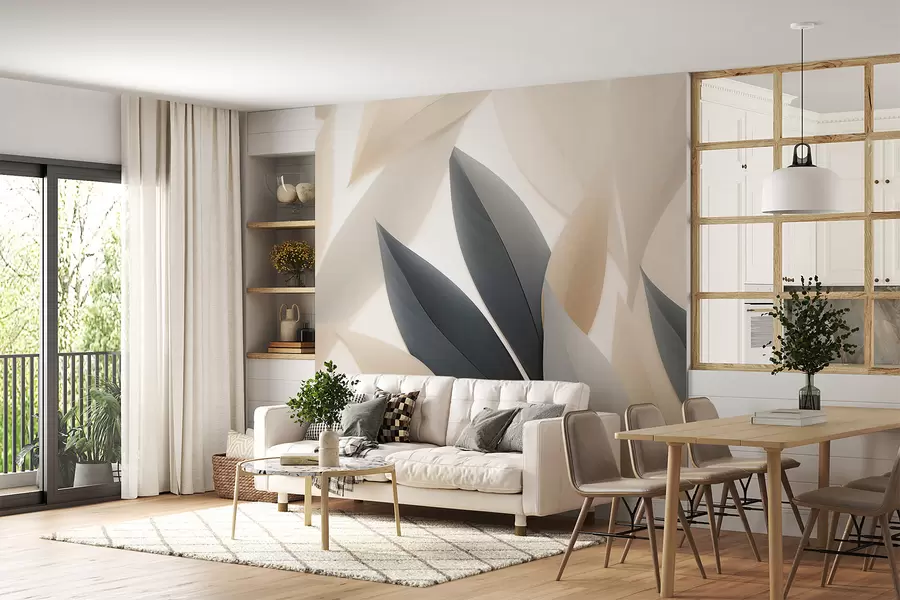 murales de pared Hojas puntiagudas w05203