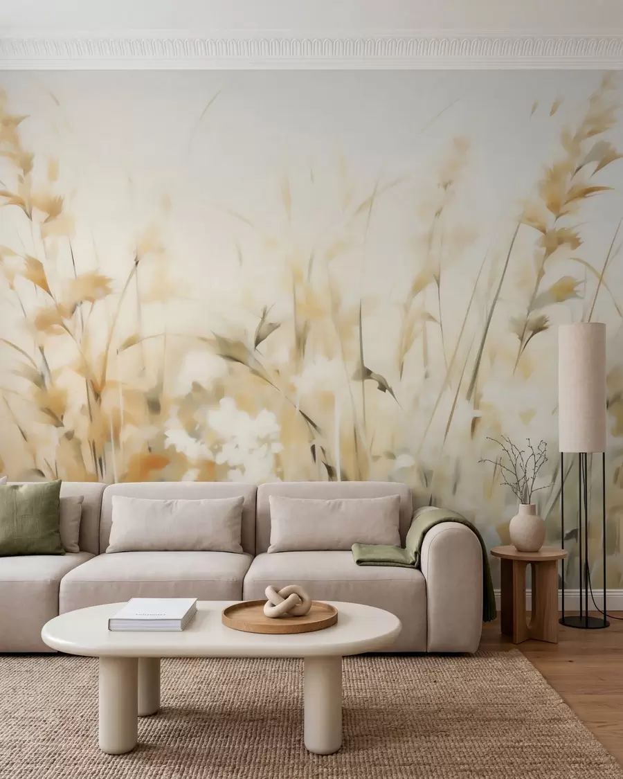 murales de pared Imitación pictórica de hierbas abstractas w05669