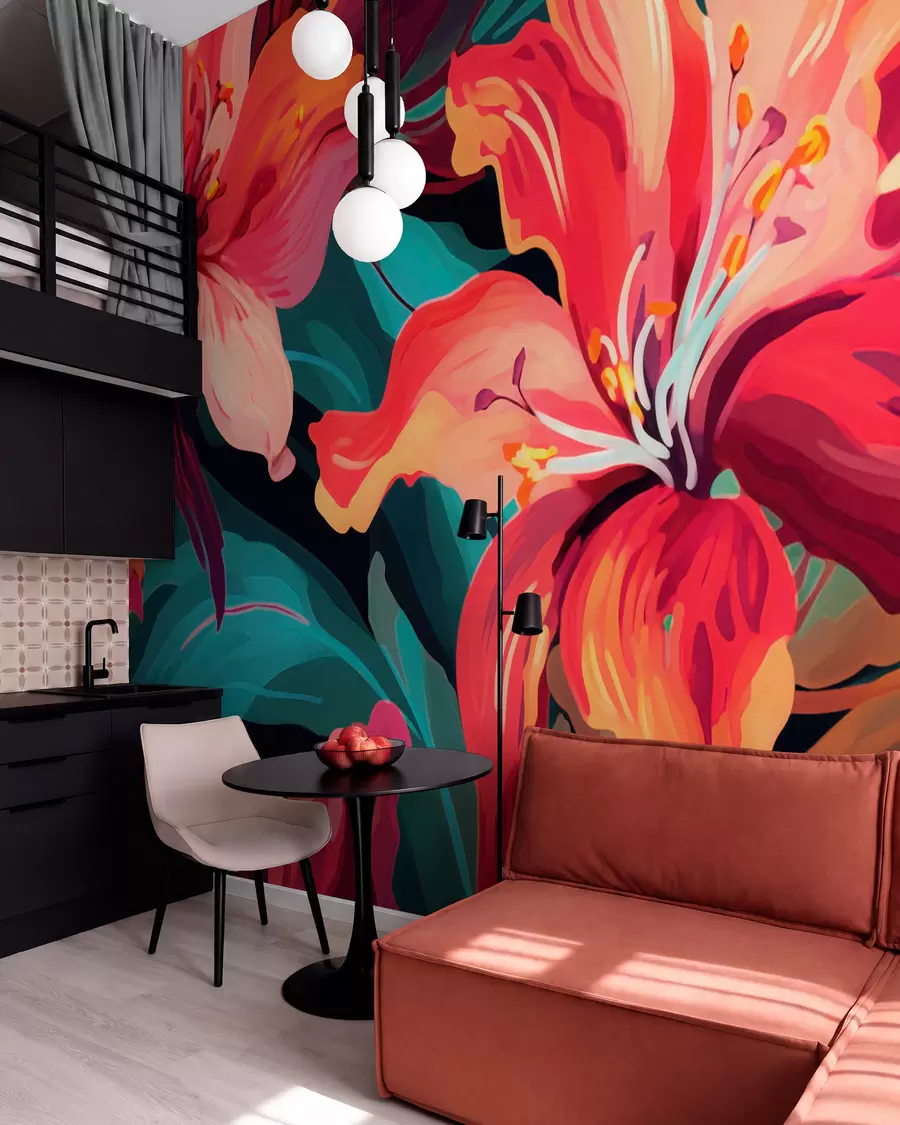 murales de pared Lirios w05675