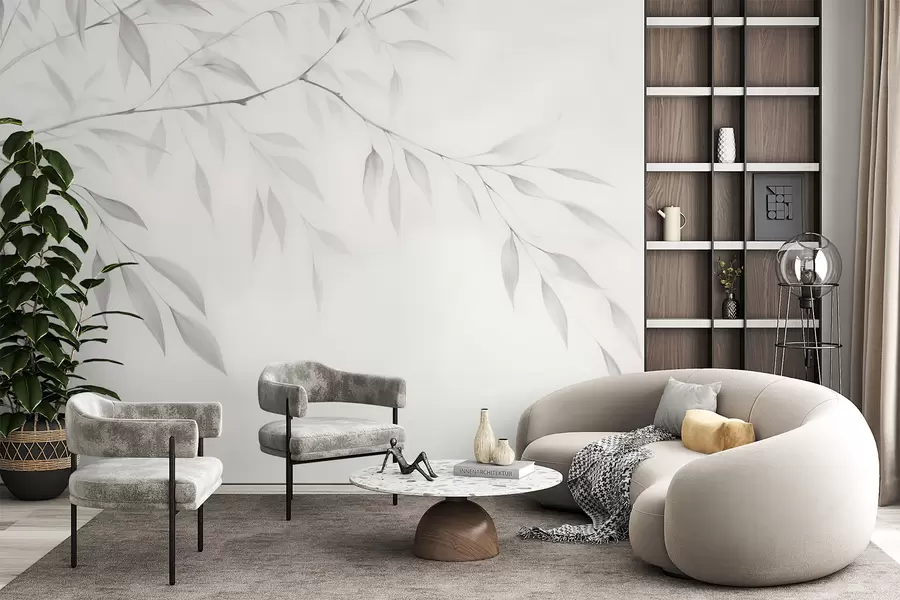 murales de pared Una rama de árbol w05682