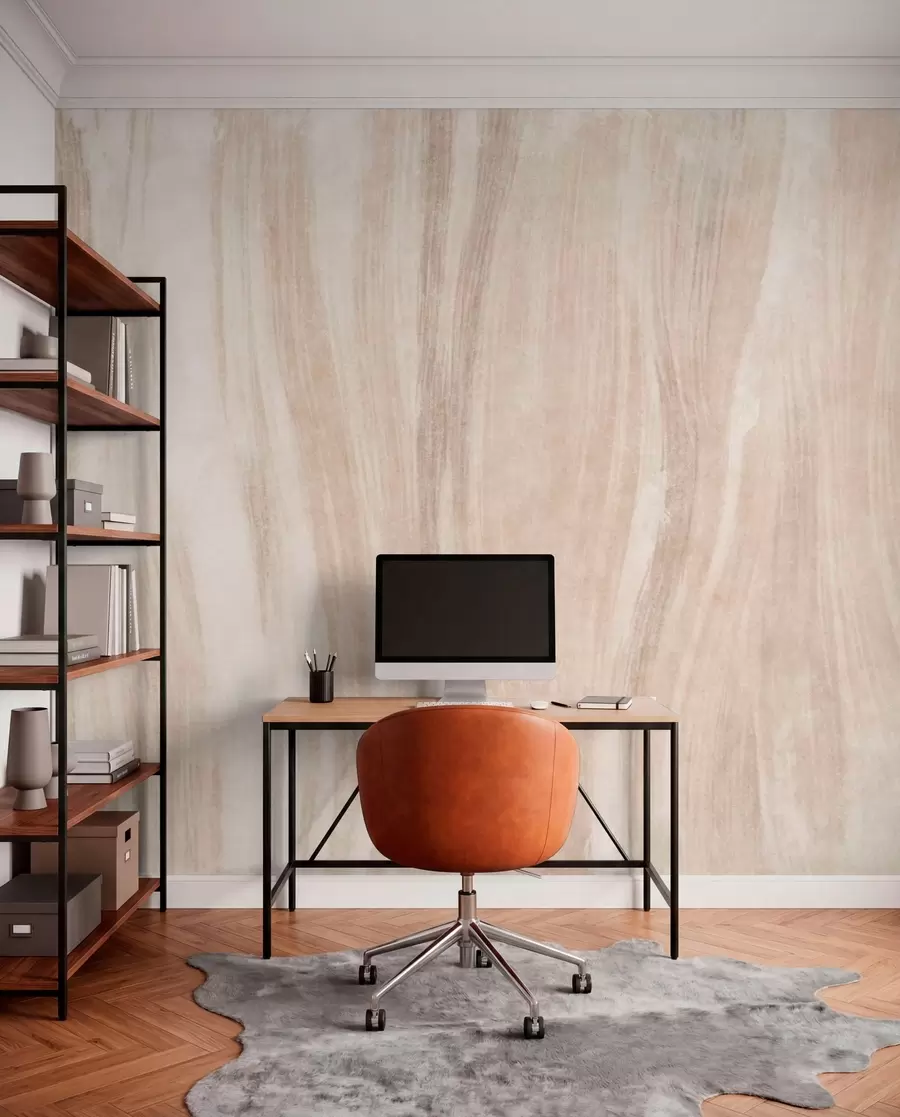 murales de pared Textura abstracta ligera con suaves transiciones verticales en tonos cremosos w05686