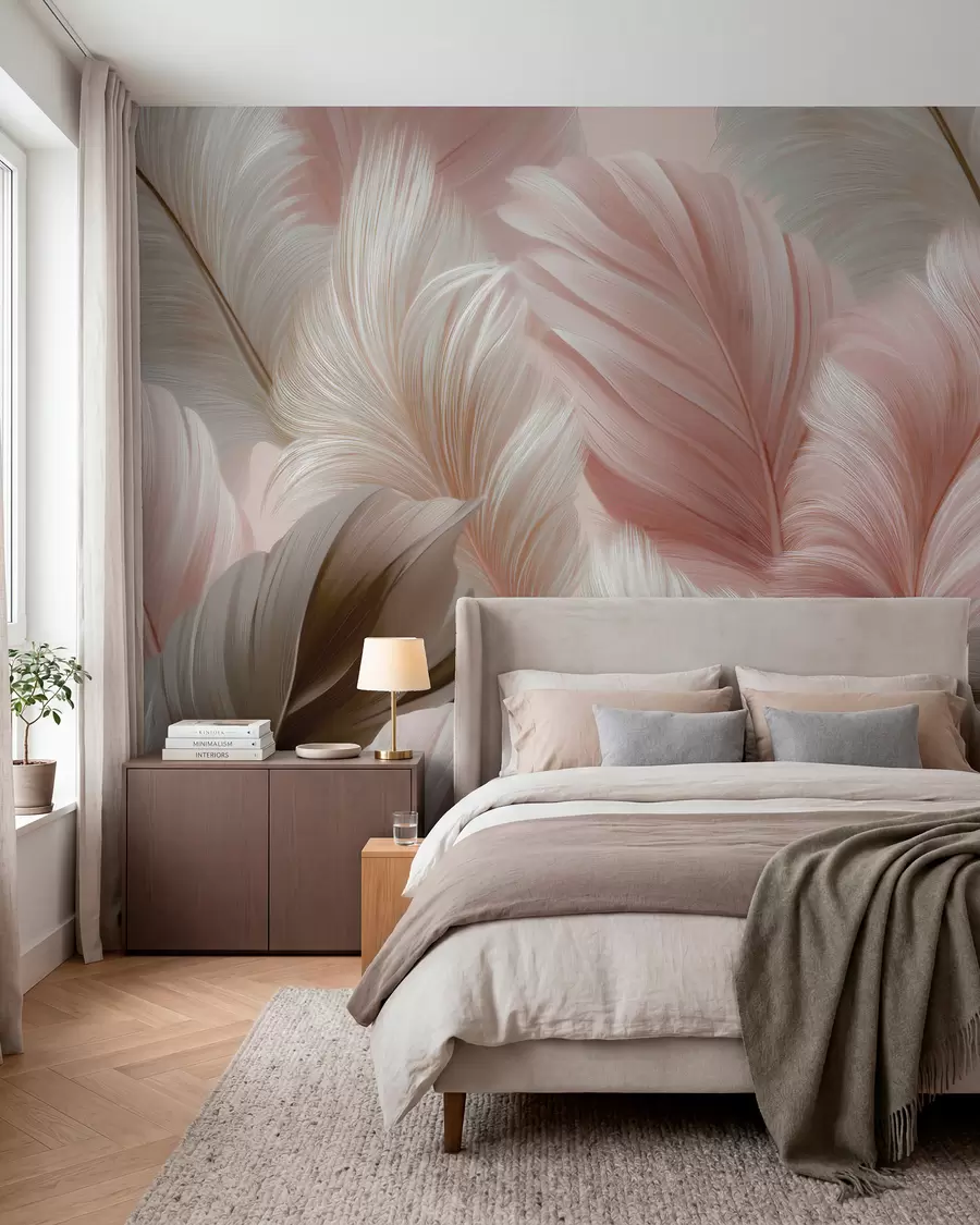 murales de pared Plumas w05743