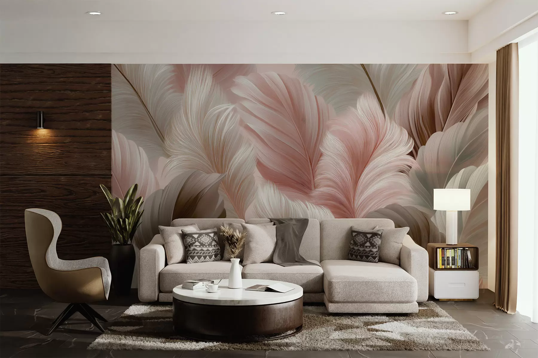 murales de pared Plumas w05743