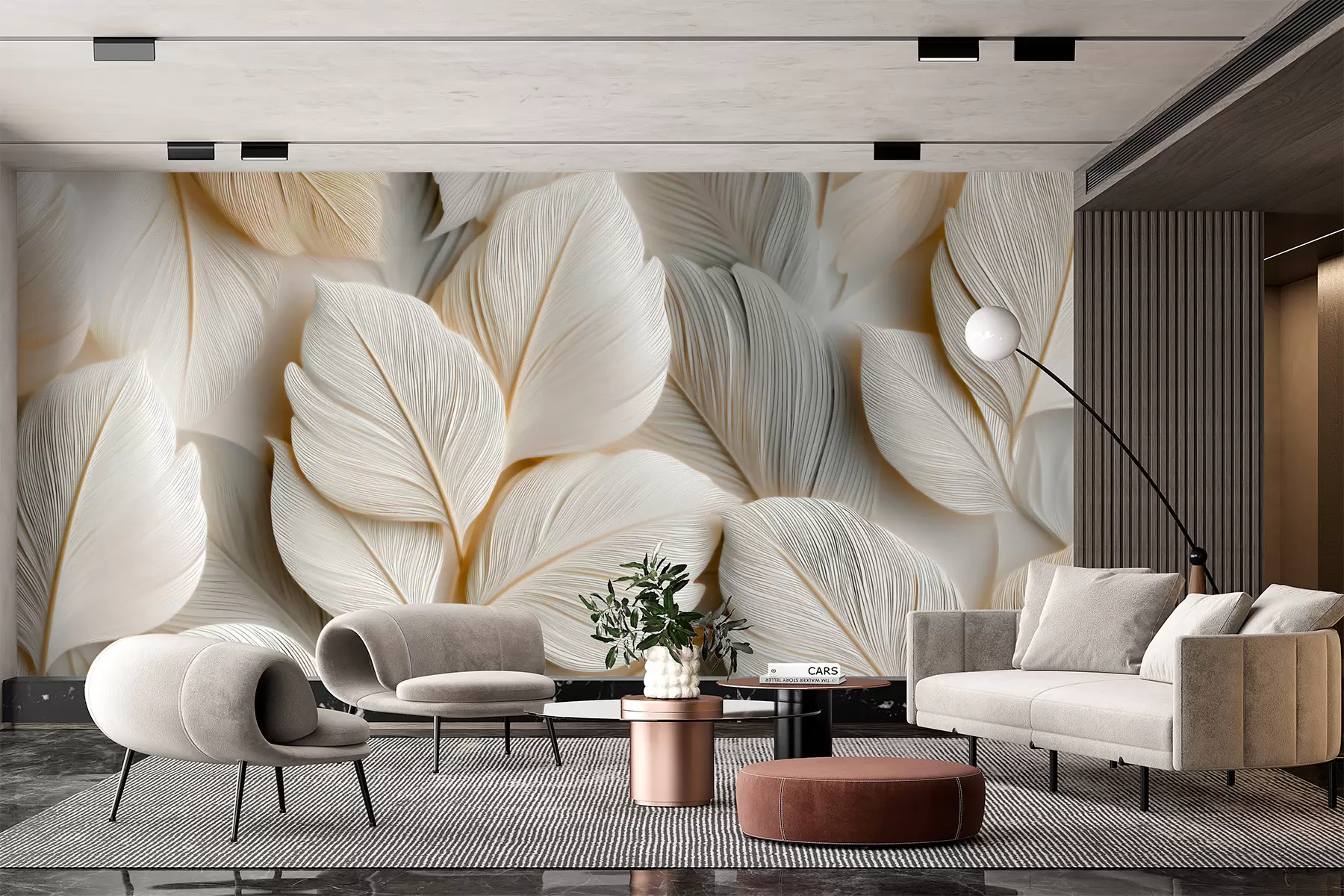 murales de pared Hojas puntiagudas w05747