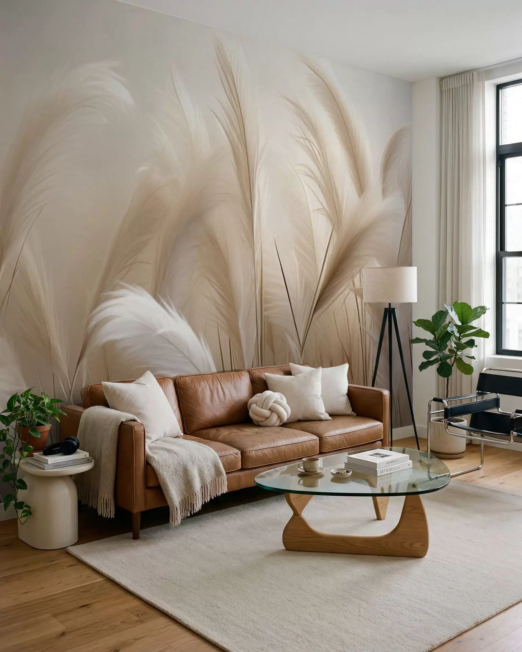 murales de pared Hierba de la pampa w05716