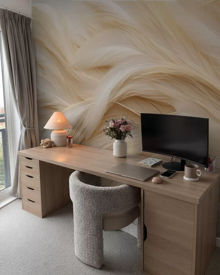murales de pared plumas delicadas w05718