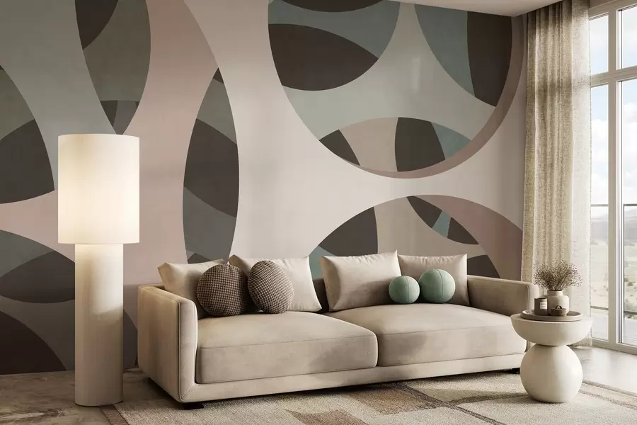 murales de pared abstracción textural contemporánea en tonos beige y naturales w05751v1