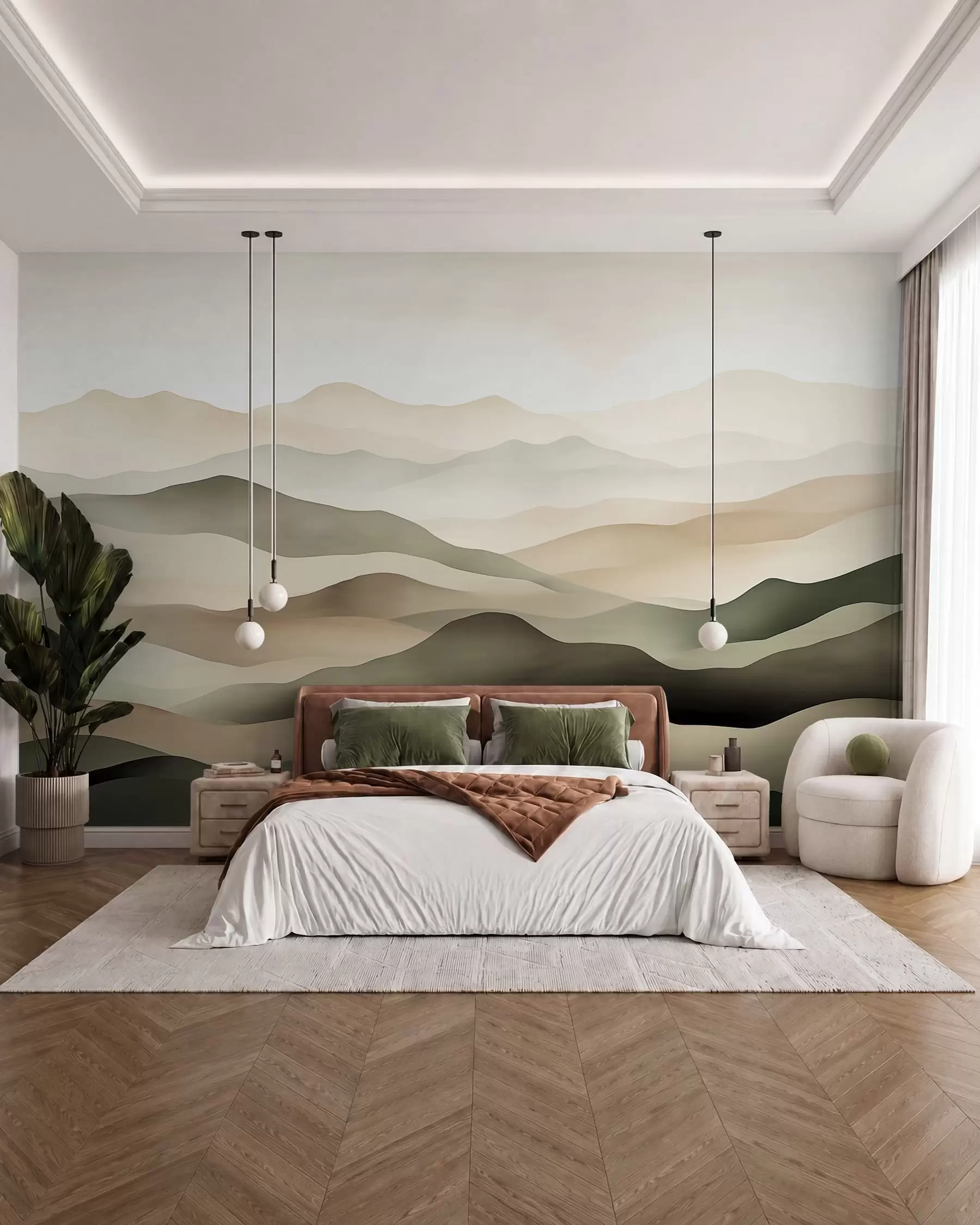 murales de pared Horizontes brumosos w09971