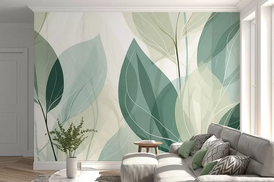 murales de pared Hojas susurrantes w09970v1