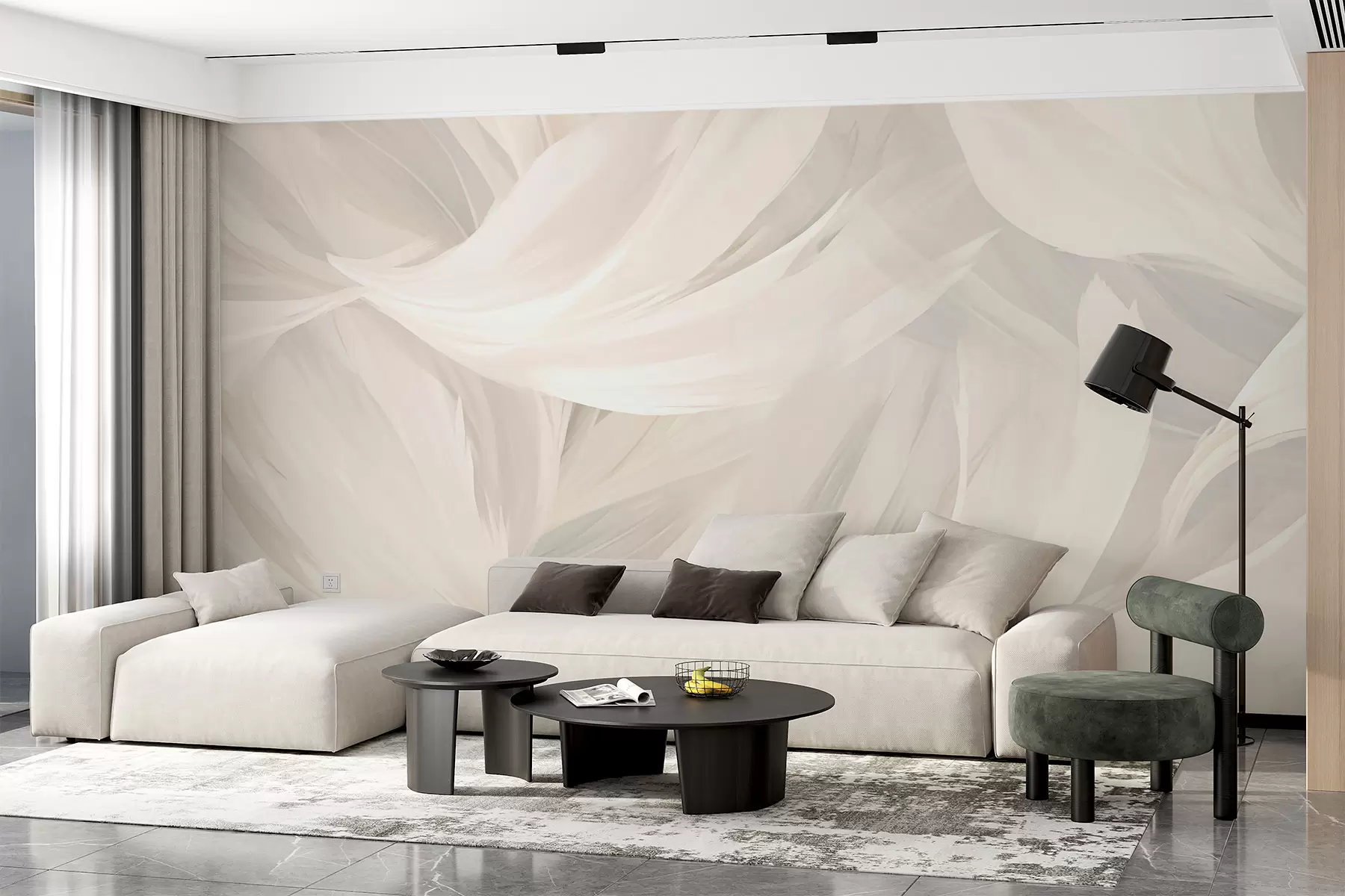 murales de pared Plumas w05768