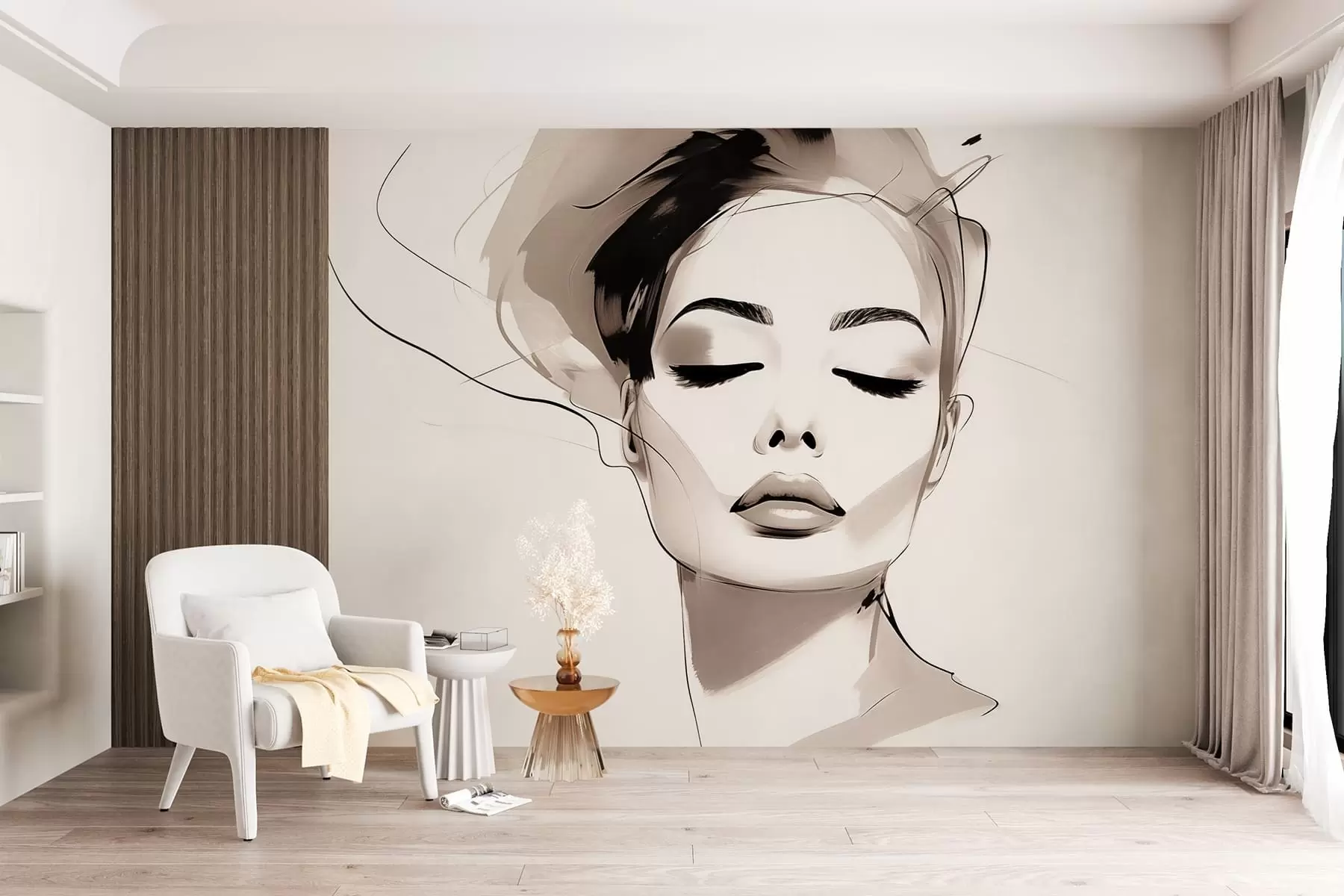 murales de pared Conjuntos para niñas w09967