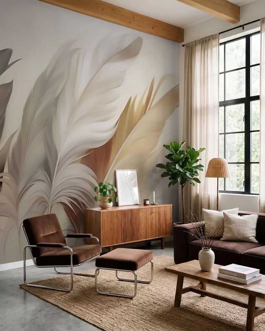 murales de pared Plumas abstractas w05789