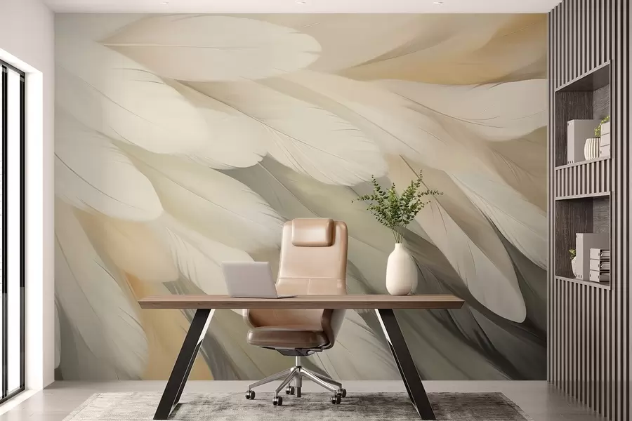 murales de pared Plumas w05791
