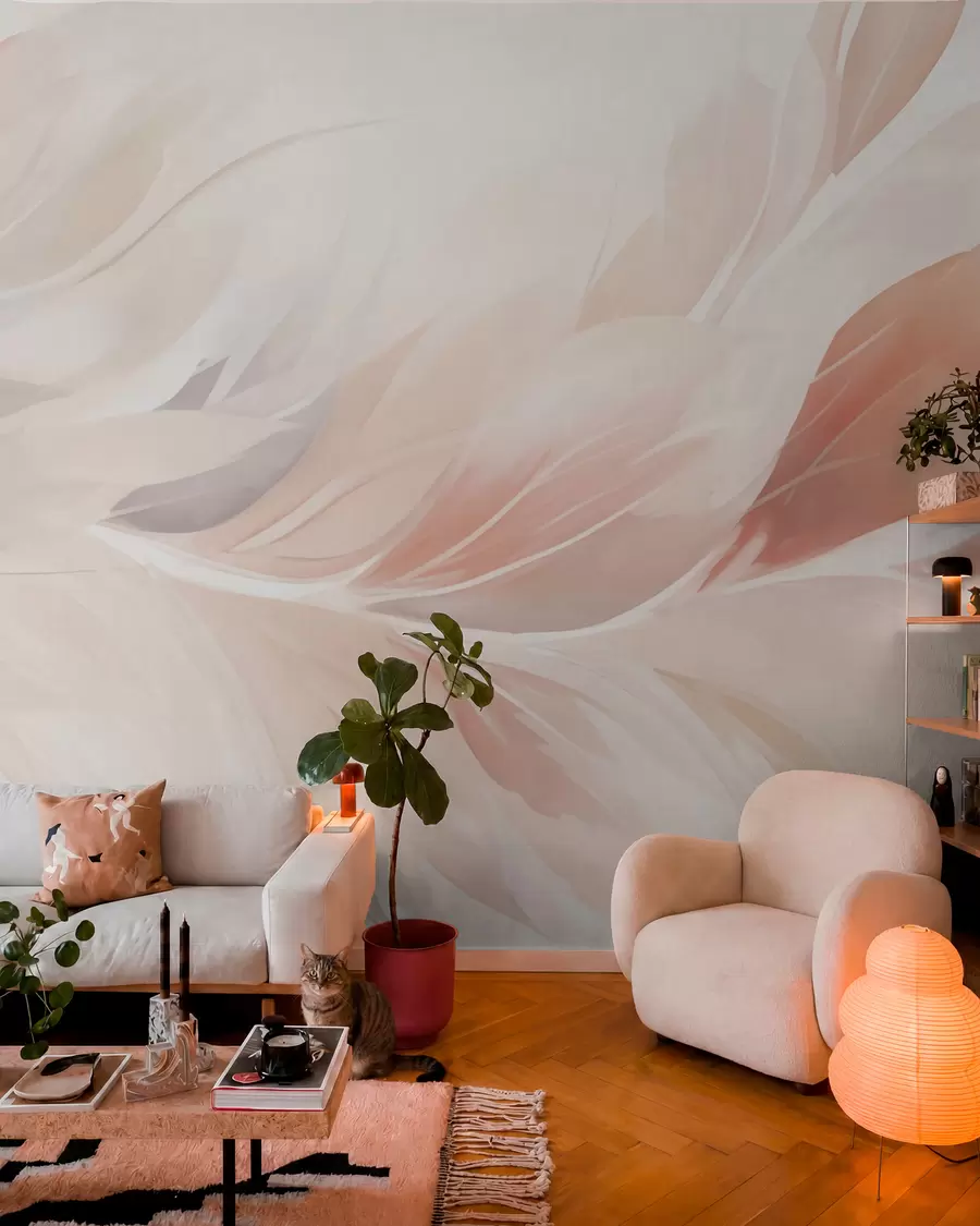 murales de pared Plumas w05763