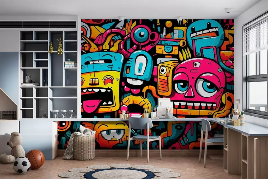 murales de pared Graffiti w05762