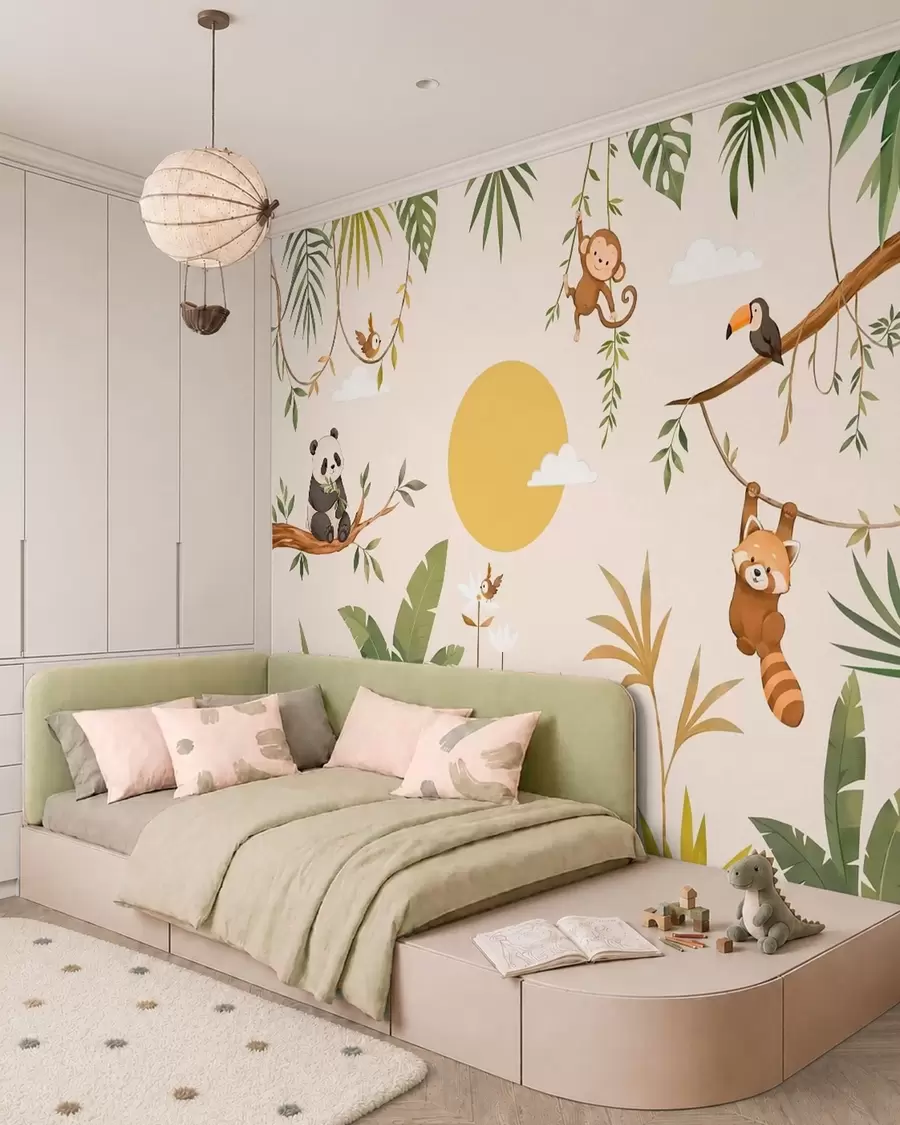 murales de pared Juegos en la jungla w05865
