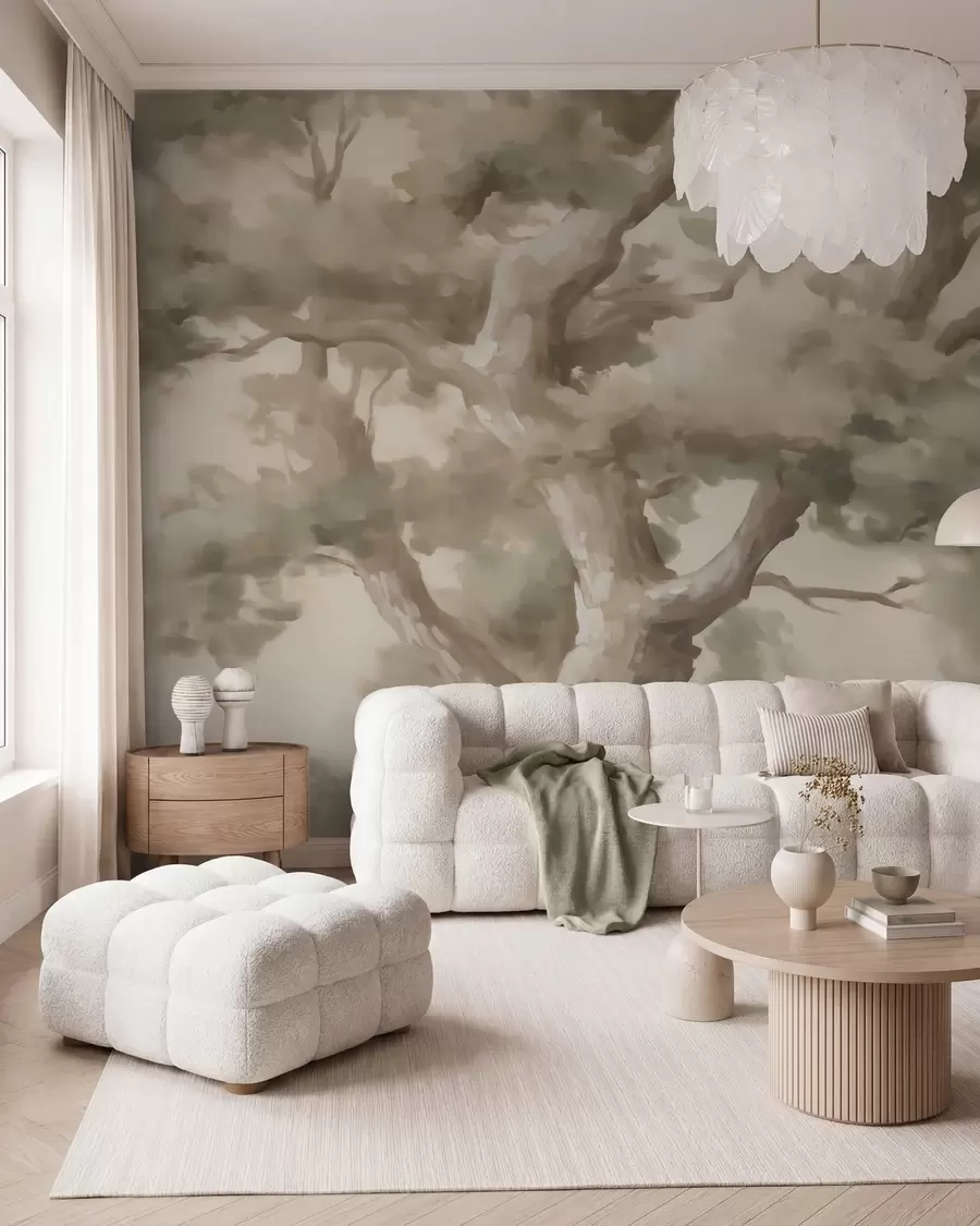 murales de pared Árbol abstracto, imitación de una pintura w05875