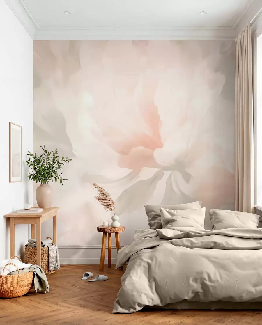 murales de pared Grandes flores de peonía w05838